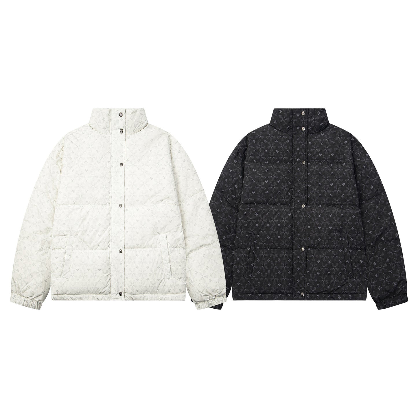 Stand up collar warm lightweight bread jacket