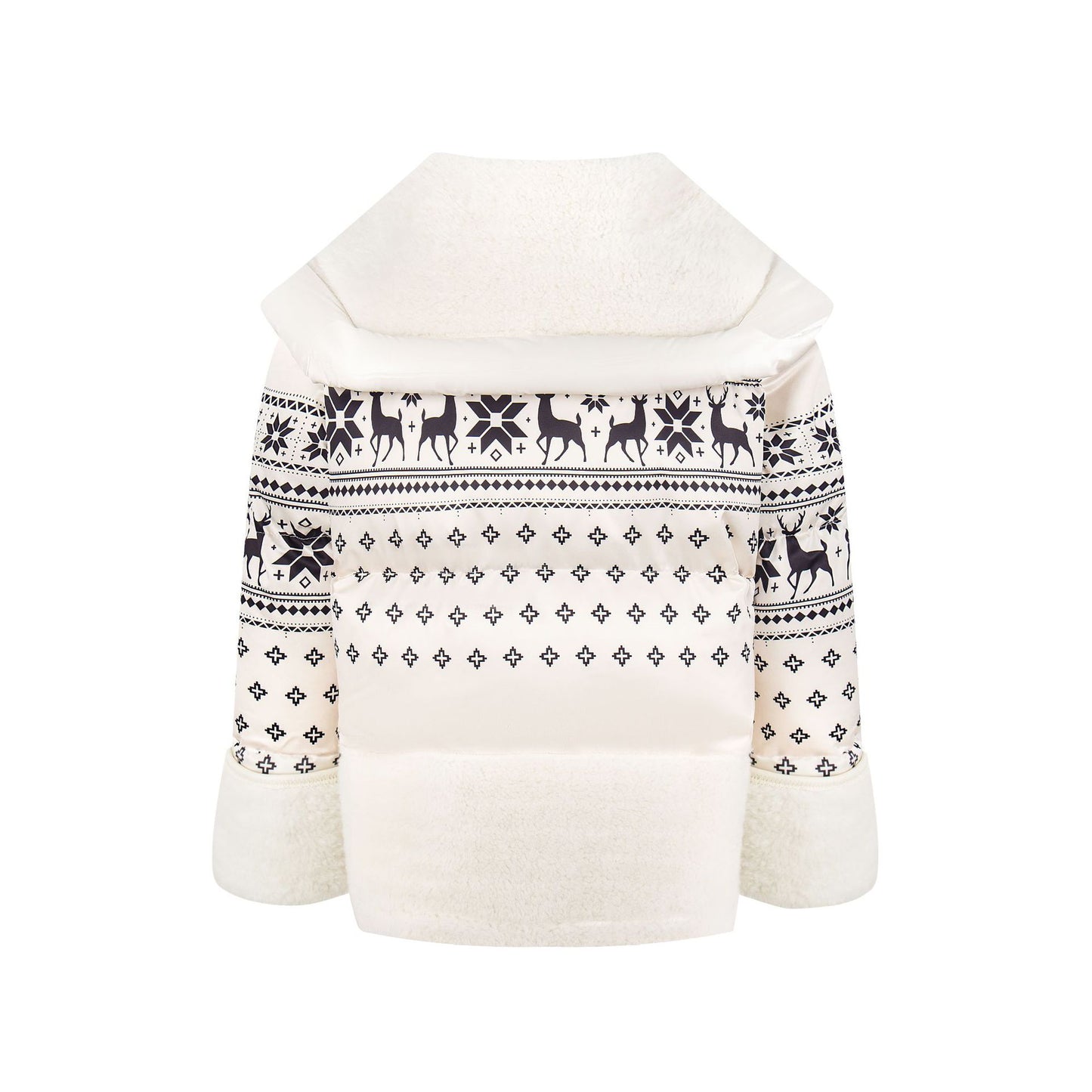 Fel Island Snowflake Navy Leader Women's Thick Cotton Jacket