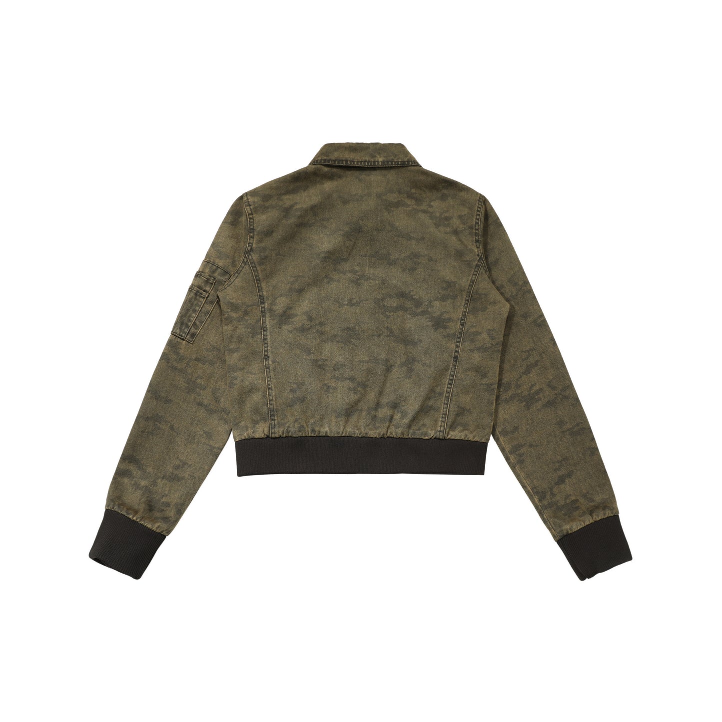 Retro flying jacket short shoulder jacket for women