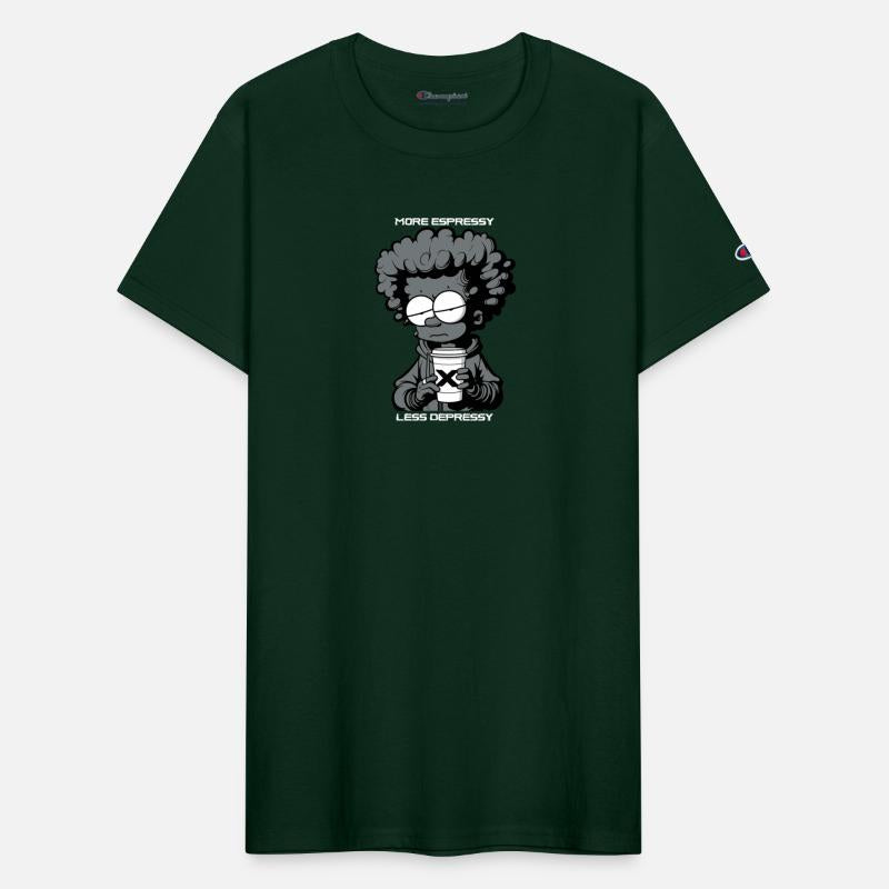 "More Espressy Less Depressy" by ART1SAN